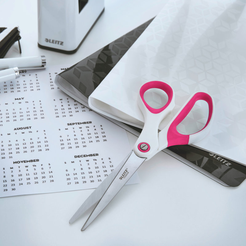 Leitz All-Purpose Kitchen Scissor, White/Pink