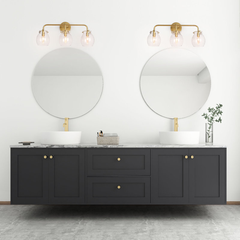 Mariellen 3 - Light Dimmable Vanity Light, Brass