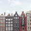 Typique, maisons typiques de Amsterdam - impression d'un seul cadre photo-62120116-62120136-62120139