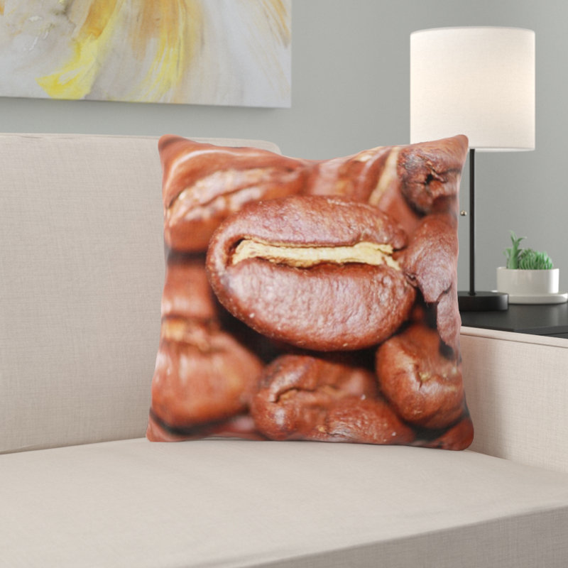 Coussin décoratif café