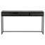 Silas Solid Wood Top Metal Base Writing Desk