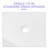 24"X16" White Ceramic Rectangular Vessel Bathroom Sink