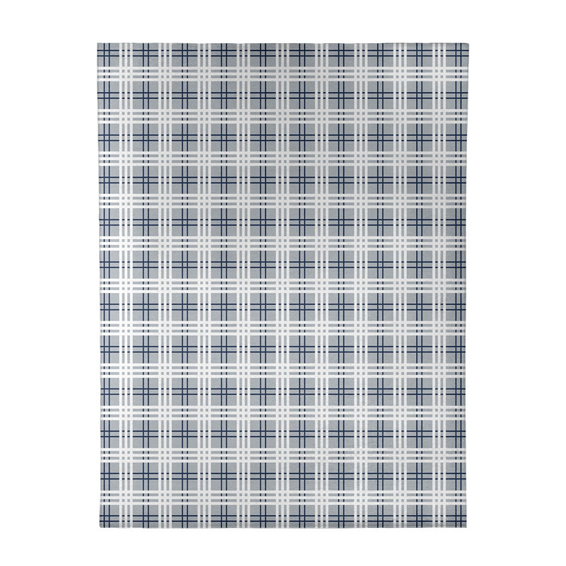 Tapis à carreaux gris, Rectangle 9 pi x 12 pi