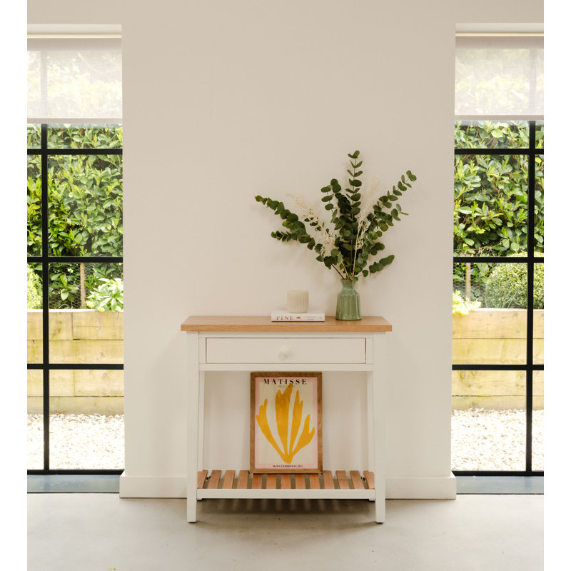 Console Table, White, 80cm H x 85cm W x 30.4cm D