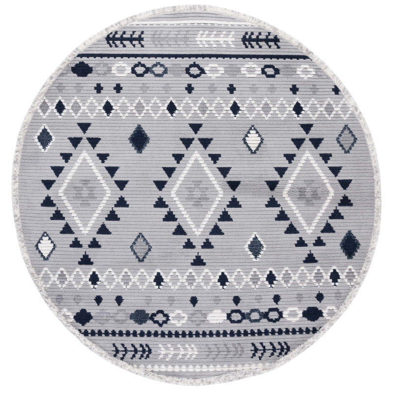 Amaiyah Performance Southwestern Rug, Round 6'7"