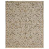 Robbs Wool Oriental Area Rug in Gray