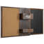 Wall Mounted Entryway Organiser Rack With Chalkboard