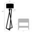 Lampe sur pied de 63 po Kigali