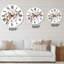 Pink Wild Roses - Horloge murale traditionnelle-60186729