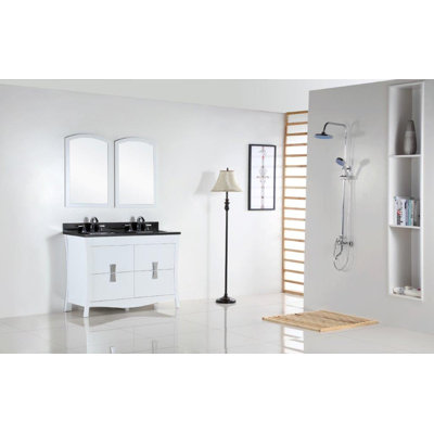 Pisa 48.11'' Double Bathroom Vanity with Top