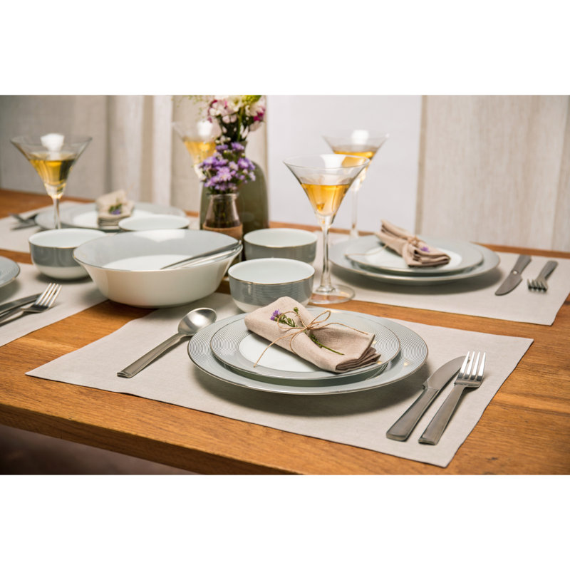 Diana - 100% Pure Linen Placemats, Light Natural