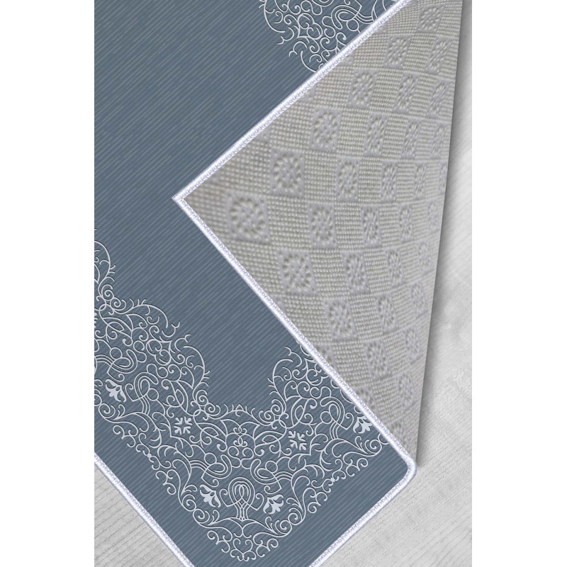 Tapis tissé de qualité supérieure, 5,9 x 9,2 pi, 100% polyester, 650 g / m² | Antibactérien, antidérapant en PVC sous le dessous, hauteur de poils de 0,3 po | Lavable à la machine, impression numérique 3D | Parfait pour le salon, la chambre à coucher et le bureau