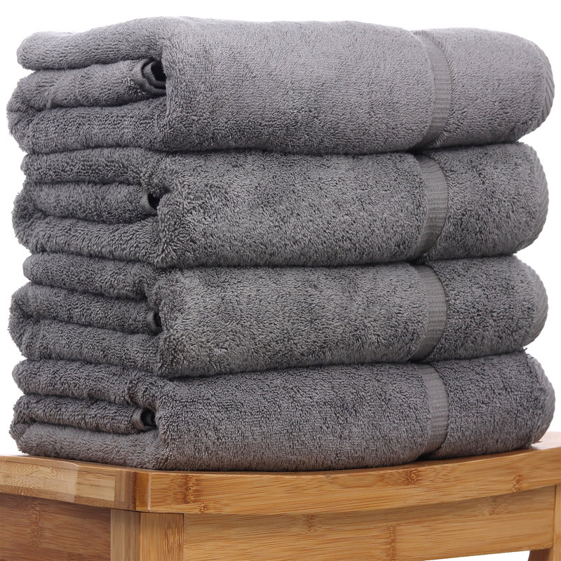 Super Plush Bath Towel, Gray