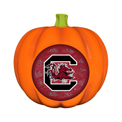 NCAA South Carolina Gamecocks LED 3D Logo Resin Pumpkin Decor | 10 in