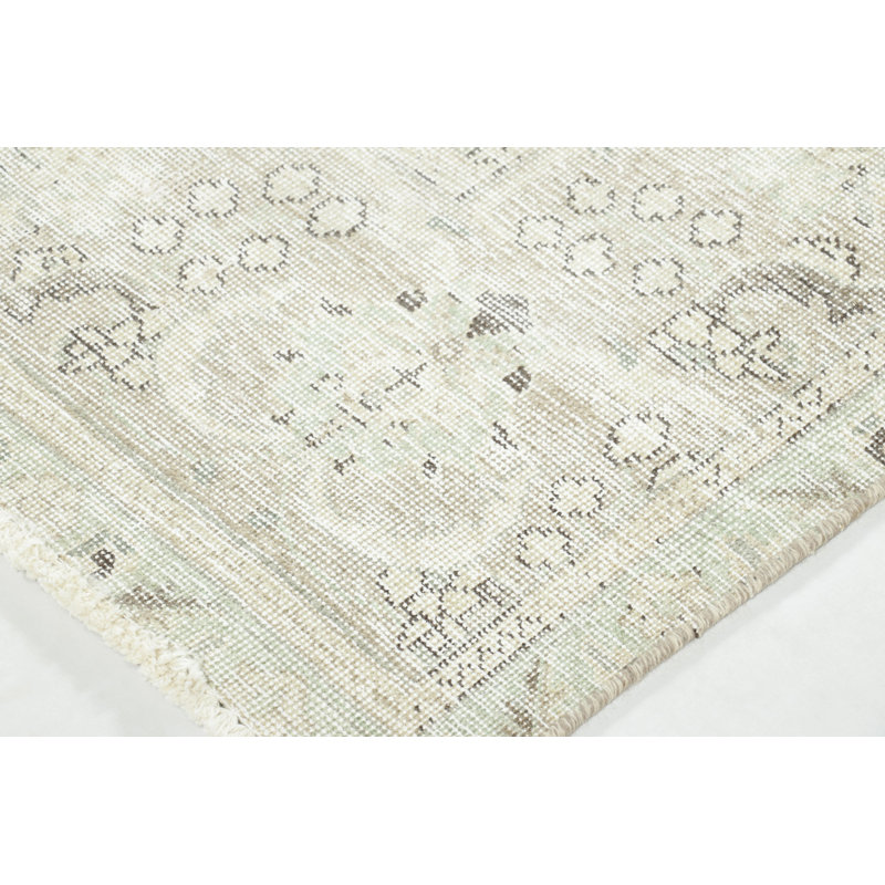 Distressed One-of-a-Kind 9'0X11'10 Hand Knotted Area Rug