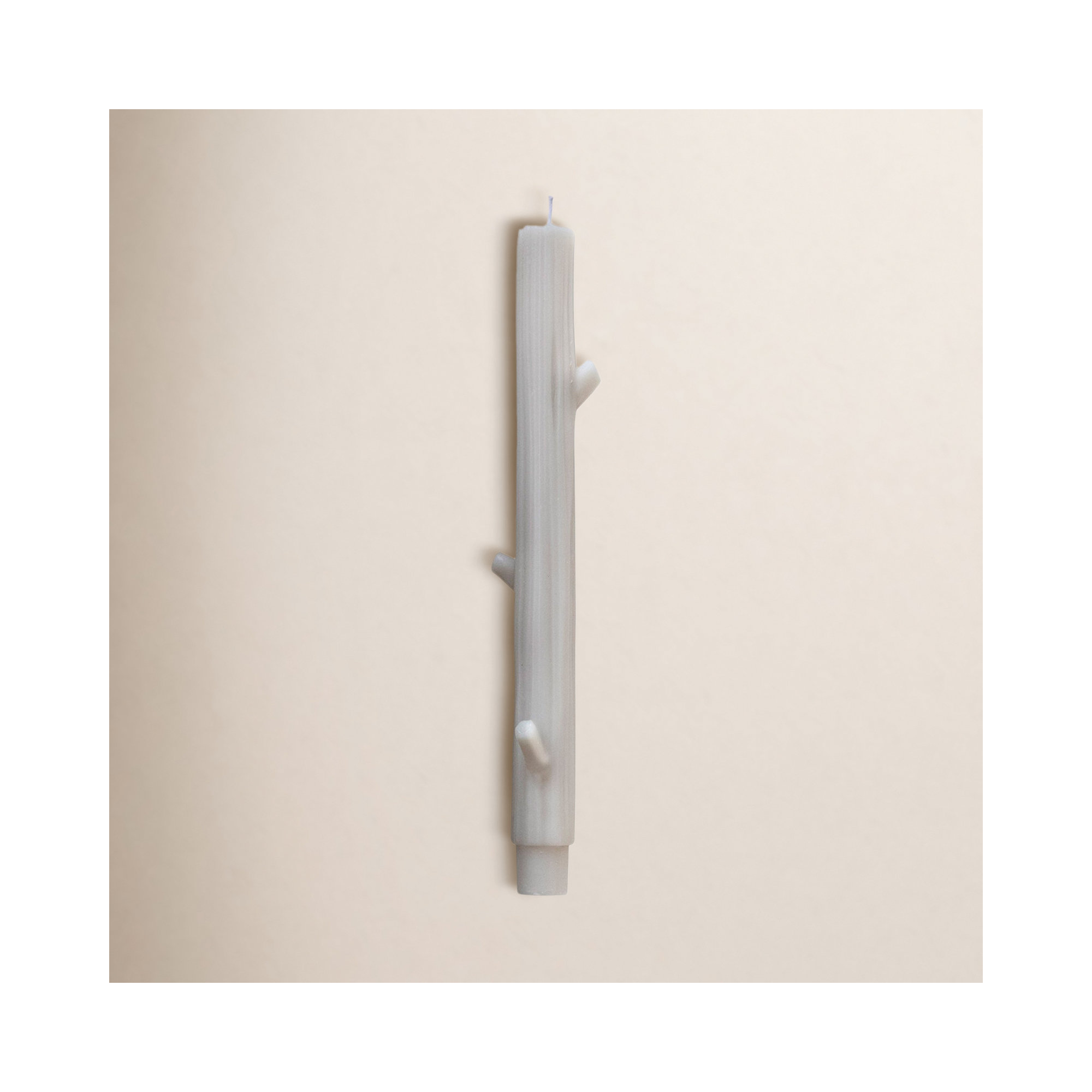 Unscented Tree Branch Taper Candles, Gray