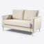 Manistee 2 Seater Velvet Sofa-1923350568