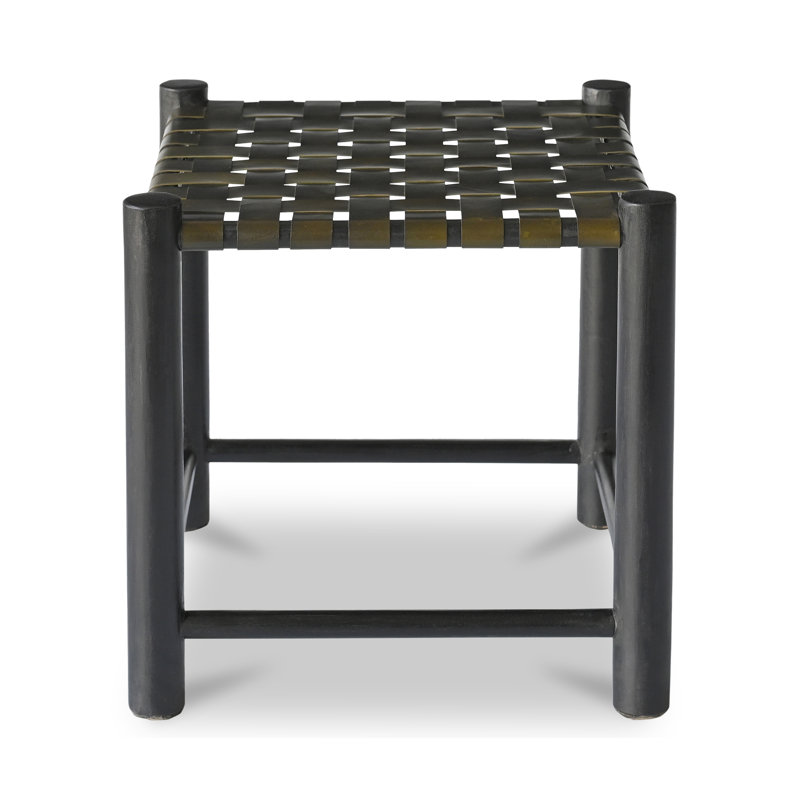 Tabouret d'appoint en bois massif Karo, Vert