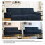 Carmelinda 157Cm Square Arms Sofa-582238079