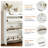 Multifunctional Narrow Flip-flop Shoe Cabinet With 3 Doors And 2 Drawers, Freestanding Shoe Cabinet With Adjustable Dividers, For Entrance Halls And Corridors-1609062544
