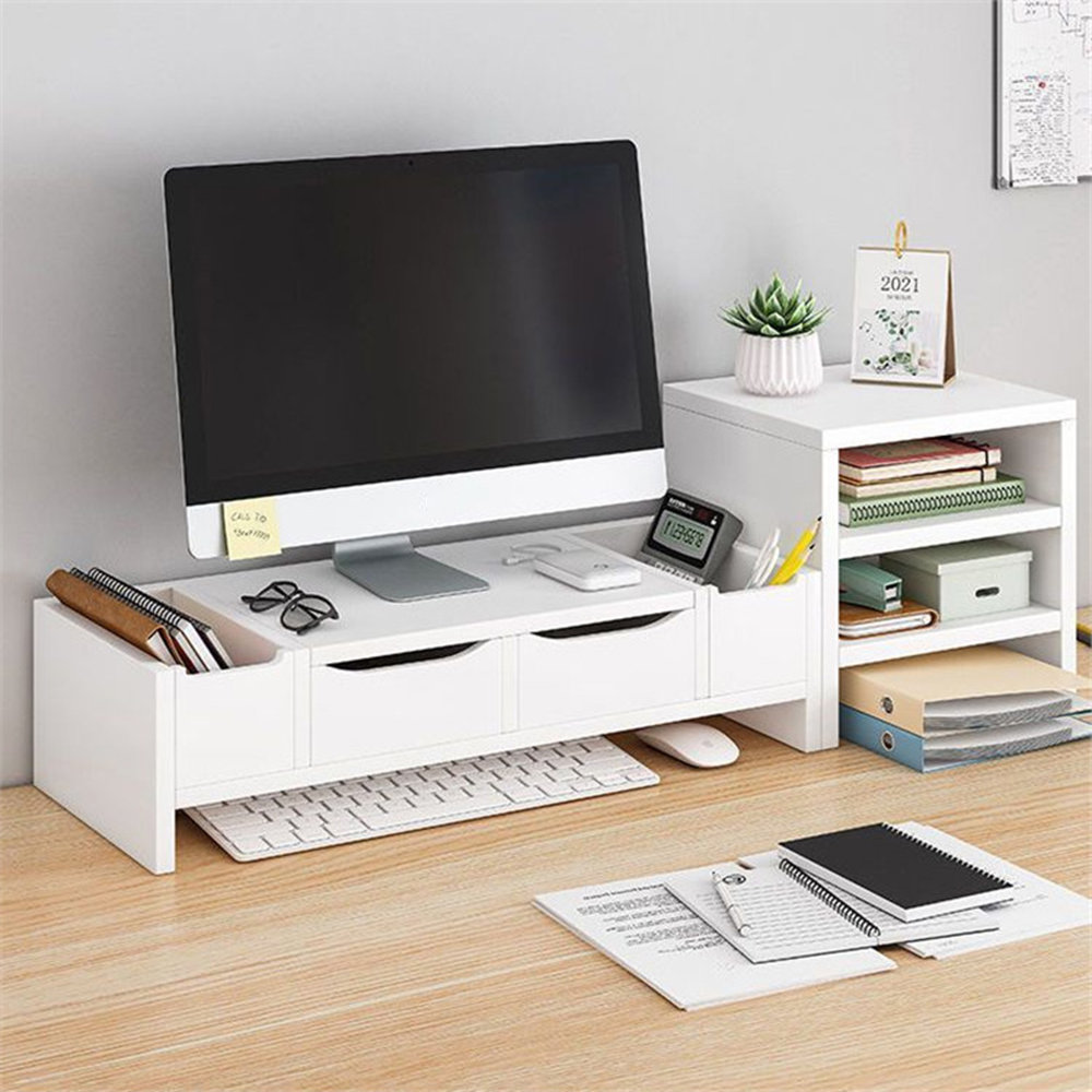 Computer Monitor Stand Riser Desktop Display Screen Holder Stand Desk Organiser