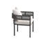 Chaises de salle à manger d'extérieur en rotin 2 pièces avec coussins PE-949630941