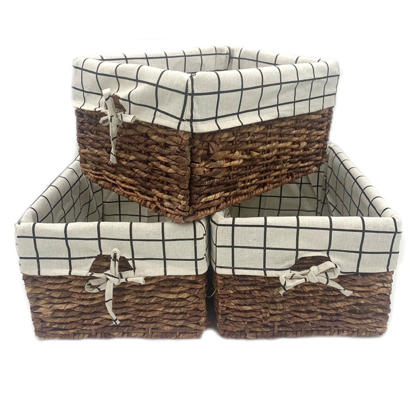 Panier de rangement rectangulaire pour maïs, Blanc