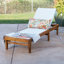 Chaise longue inclinable en acacia Gunnarr-192438165