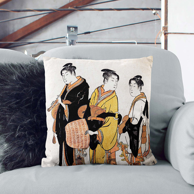 Square Throw Cushion, 55cm H x 55cm W x 20cm D