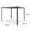 3m x 3m Aluminium Patio Gazebo