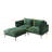 Nedek Upholstered 74.8'' Wide Velvet Reversible Modular Sofa & Chaise,3-piece-803740577