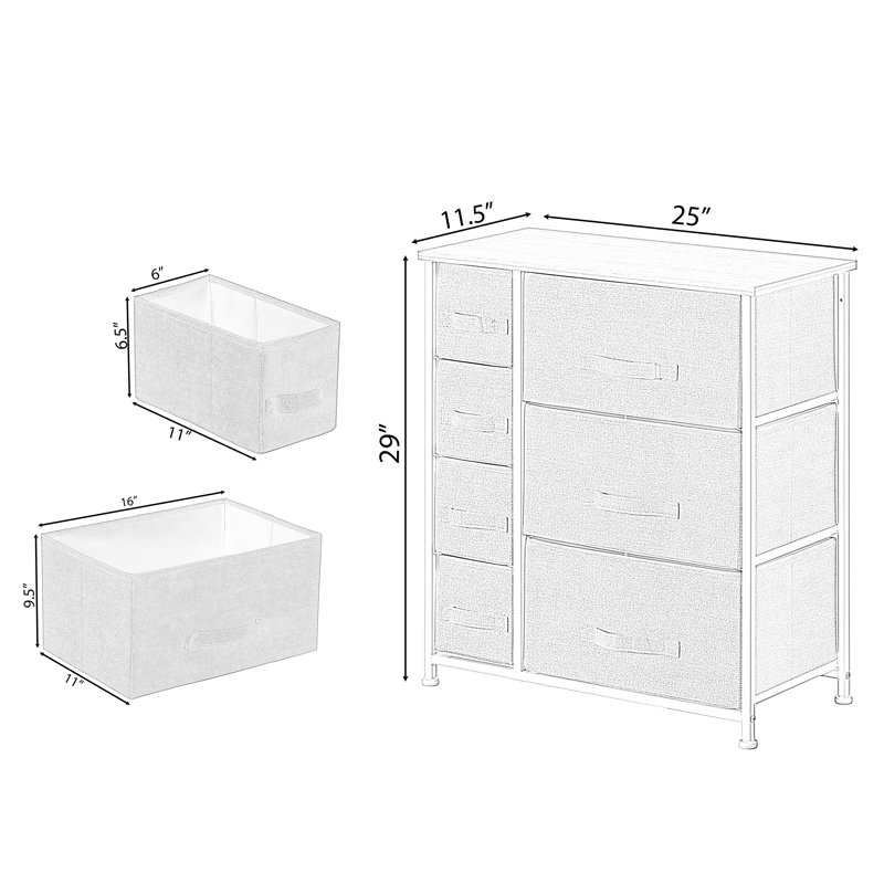 Commode d'appoint de rangement Pittsburgh