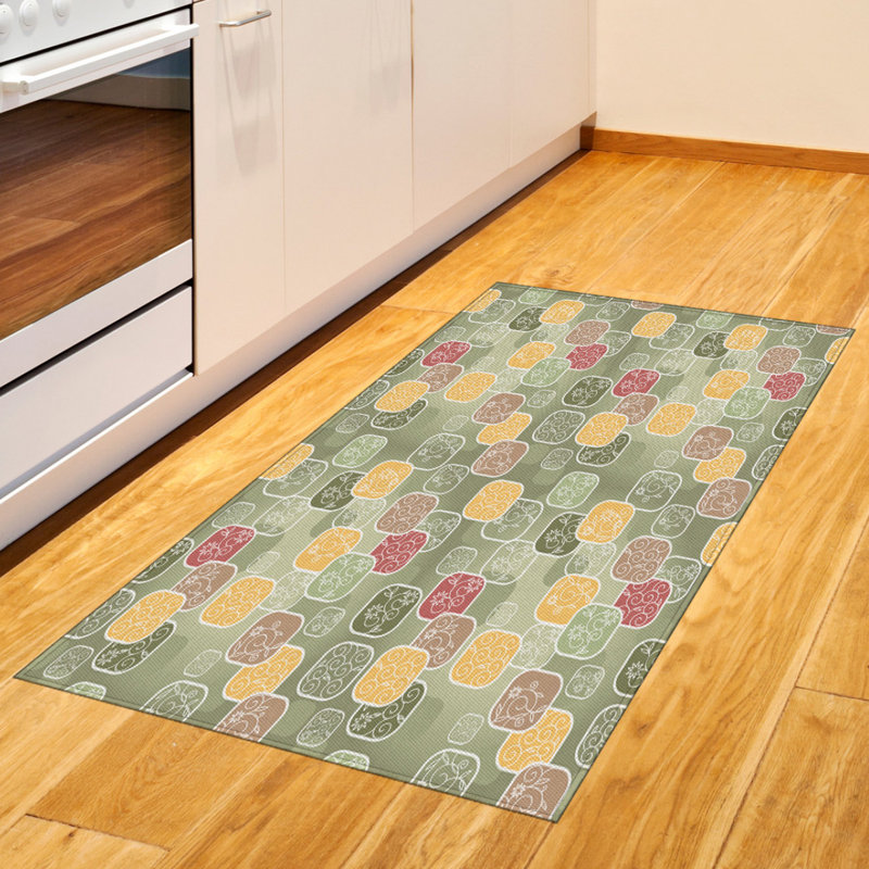 Floral High Density Long Fiber Poly Threads Decorative Area Rug Carpet, Rectangle 2'7" x 5'