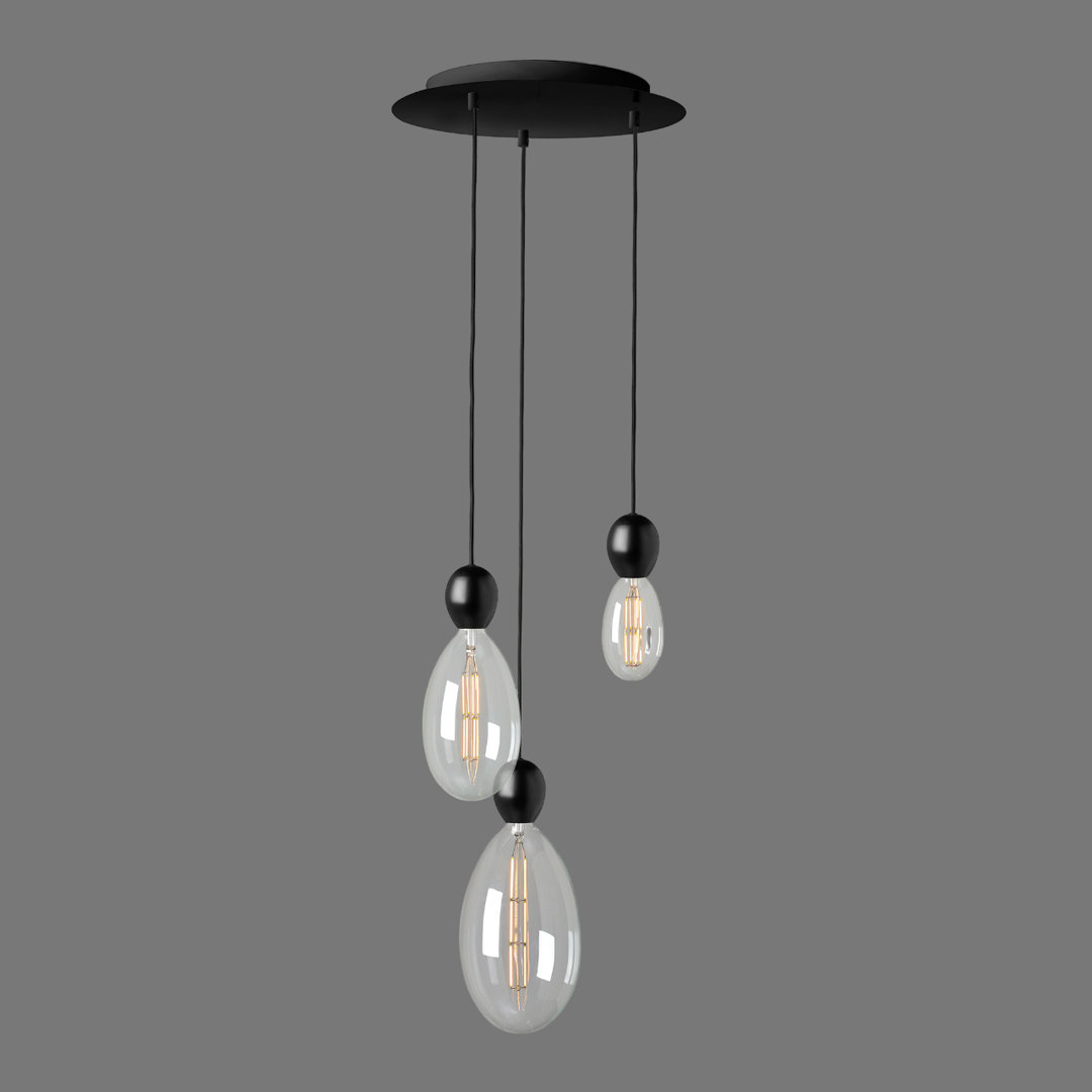 Brissette 3 - Light Cluster Bulb LED Pendant