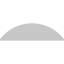 Fronton en PVC de qualité architecturale 46 pi x 46 po x H 12 1/2 po x P 2 po-41857003