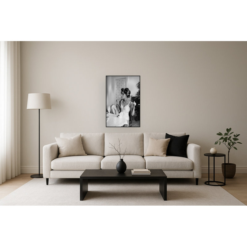 Art mural en toile «Light it up» - 32 po x 48 po - cadre noir
