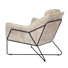 Ensemble 2 pièces de chaise longue en tissu beige moderne Fecteau