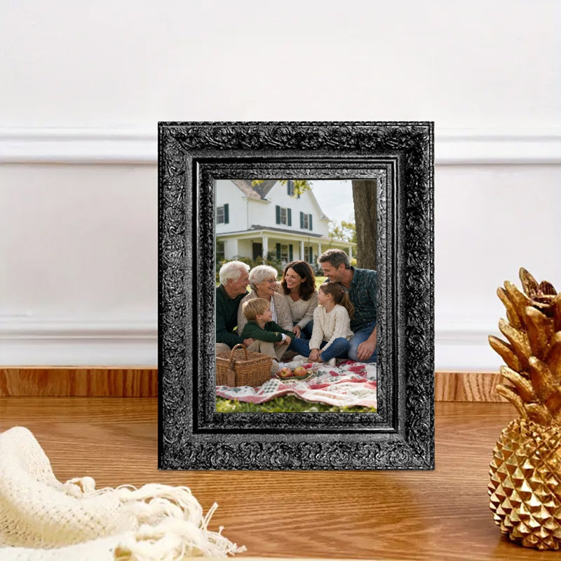 Cadre photo noir 1PC pour photos et présentoirs 5 po x 7 po, Noir, 1, 5" W x 7" H