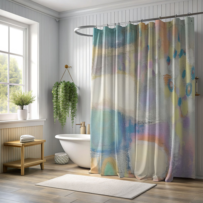 Rideau de douche Framhild, H 74 po x l 71 po