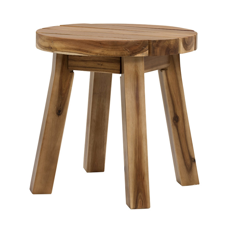 Table d'appoint ronde en bois 16 x 16 po, solide et pour table 16 x 16 po, convenant à la maison
