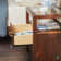 Modern Solid Wood 2 Drawer Nightstand Side Table With Glass Top
