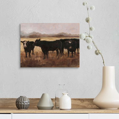 «Black Cows I», art mural sur toile