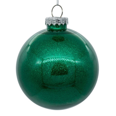 Clear Ornament with Glitter Interior