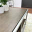 Table basse moderne en bois avec base en métal et tablette de rangement - l 50 po x P 26 po - H 18 po