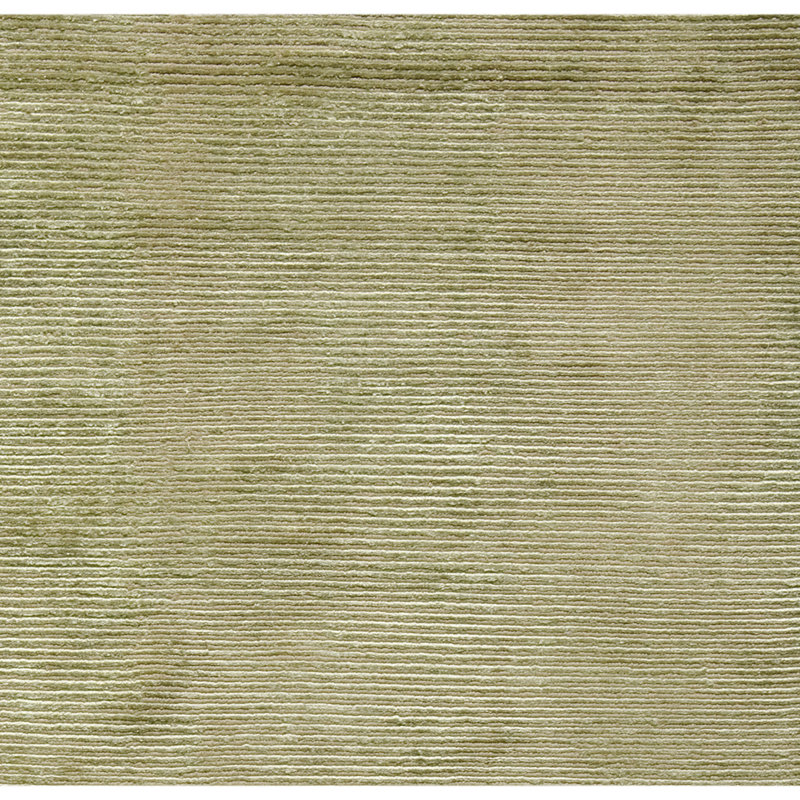 Hand Knotted Area Rug in Olive Green, Rectangle 6' x 9', Olive Green