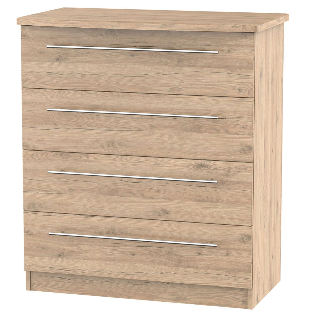 Fully Assembled Lyndale 4 Drawer 76.5Cm W Chest