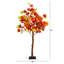 4 pi. Arbre d'automne artificiel pré-éclairé avec 180 lumières DEL blanc chaud