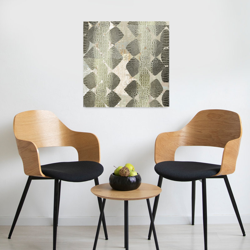 Python Abstract Contemporary Geometric Art, 24" H x 24" W