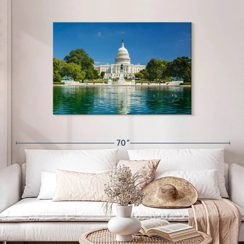 Lilie US Capitol Reflection, 30" H x 45" W