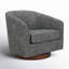 Fauteuil demi-tonneau pivotant Bennett (ensemble de 2)-1059714089